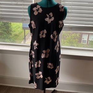 Tommy Hilfiger black and beige flower dress